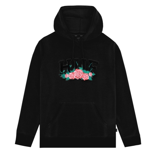 Huf Jumper Hood City Roses Black [Size: Mens Medium]