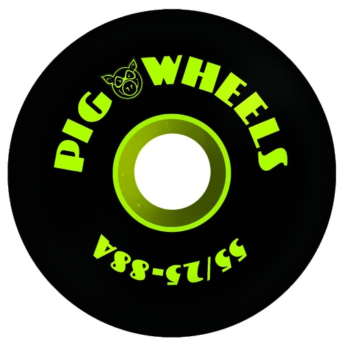 Pig Wheels RTS Black 55mm 88A