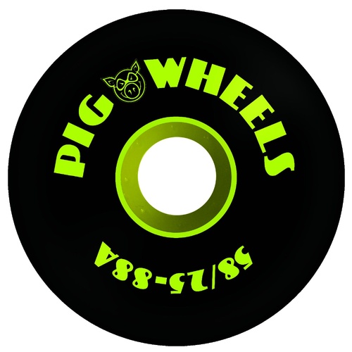 Pig Wheels RTS Black 58mm 88A