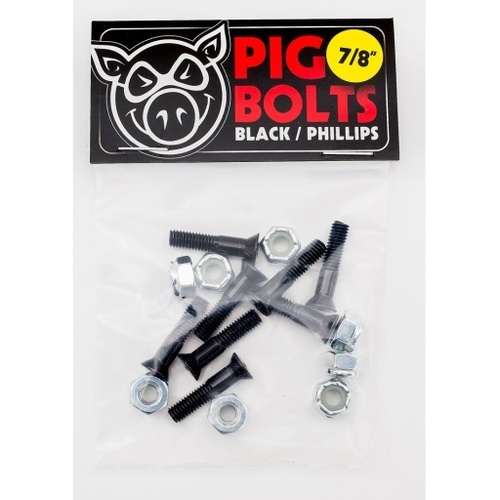 Pig Bolts 7/8 inch Phillips Black