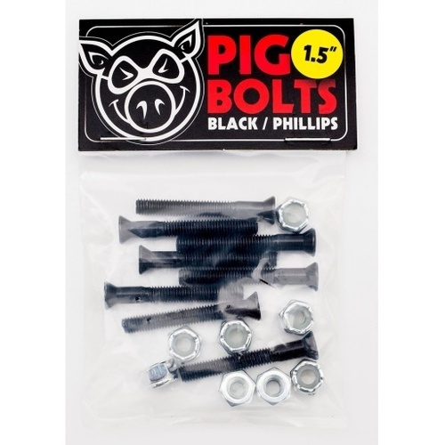 Pig Bolts 1.5 inch Phillips Black