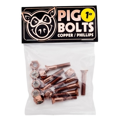 Pig Bolts 1 inch Phillips Copper
