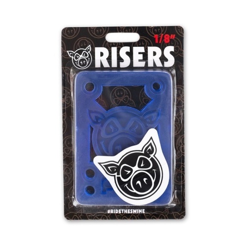 Pig Risers 1/8 Inch Hard Blue