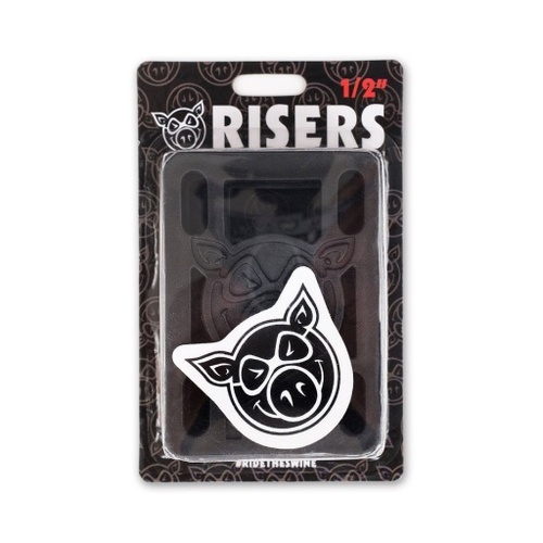 Pig Risers 1/8 Inch Hard Black