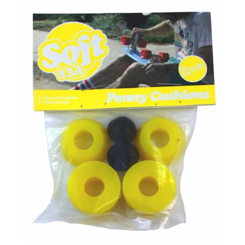 Penny Bushings and Pivot Cups Set Yellow Soft 90a
