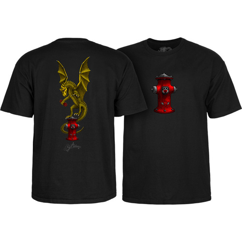 Powell Peralta Tee Anderson Vajra Black [Size: Mens Large] [Colour: Black]