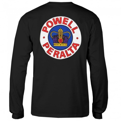 Powell Peralta Tee L/S Supreme Black [Size: Mens Large]