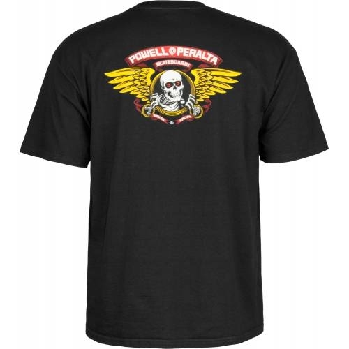 Powell Peralta Tee Winged Ripper Black [Size: Mens Large]