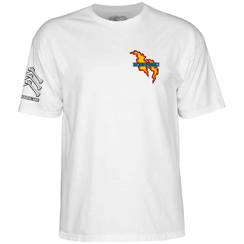 Powell Peralta Tee Bones Brigade S17 Guerrero White [Size: Mens Large] [Colour: White]