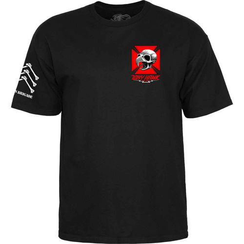Powell Peralta Tee Bones Brigade S17 Hawk Black [Size: Mens Medium] [Colour: Black]