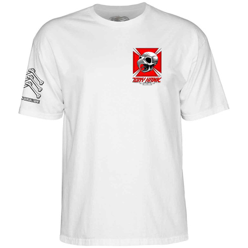 Powell Peralta Tee Bones Brigade S17 Hawk White [Size: Mens X Large] [Colour: White]