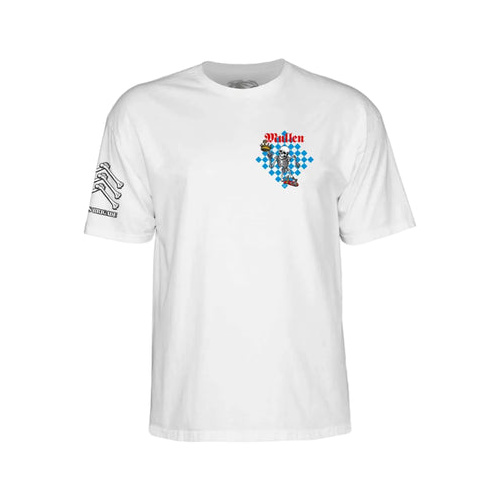 Powell Peralta Tee Bones Brigade S17 Mullen White [Size: Mens X Large] [Colour: White]