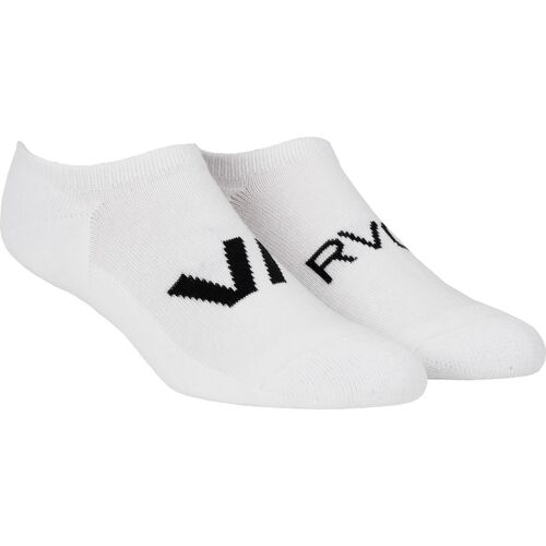 RVCA Socks No Show Transfer III 5pk White
