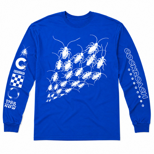 Cockroach LS Tee Archive Royal Blue [Size: Mens Medium] [Colour: Blue]