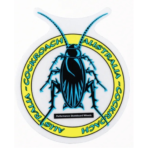 Cockroach Sticker Logo Blue