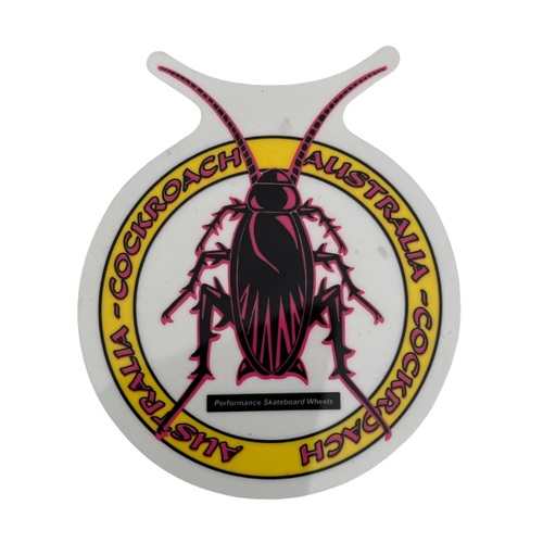 Cockroach Sticker Logo Pink