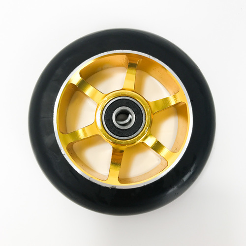Samurai Gold w/Bearings 100mm Scooter Wheel
