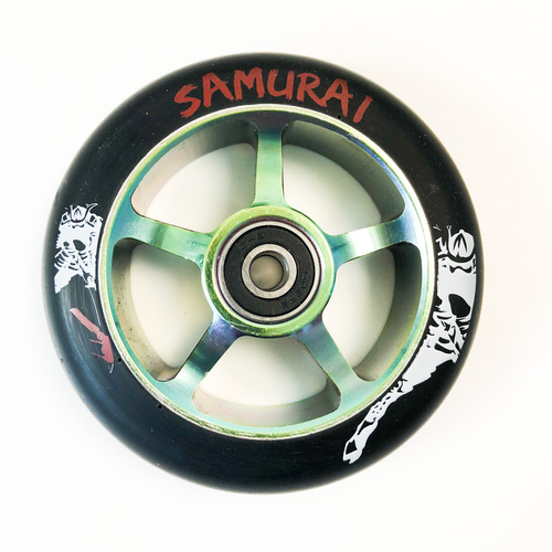 Samurai Neo Chrome w/Bearings 100mm Scooter Wheel