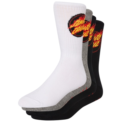 Santa Cruz Socks Flaming Dot 4pk US 9-11