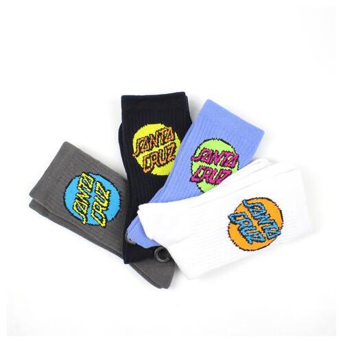 Santa Cruz Youth Socks Pop 4pk White/Blue/Navy/Grey US 2-8