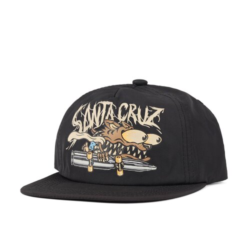 Santa Cruz Youth Hat Wolf Slasher Glow Snapback Black