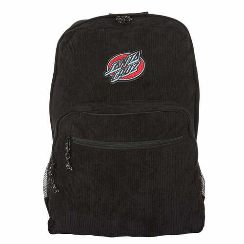 Santa Cruz Backpack Lined Oval Corduroy Black