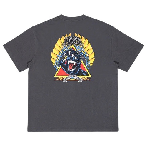Santa Cruz Tee Natas Screaming Panther Washed Black [Size: Mens Large] [Colour: Black]
