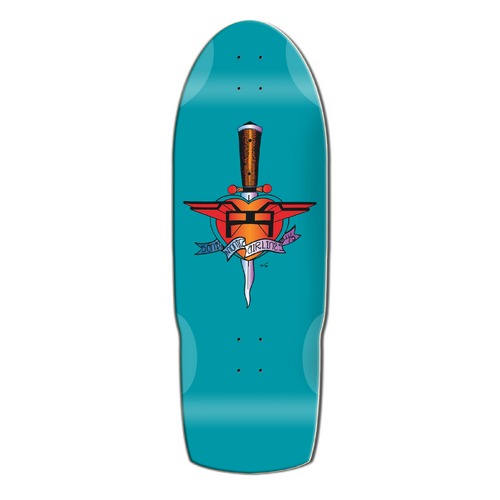 SMA Deck Heart Attack Teal 10.5