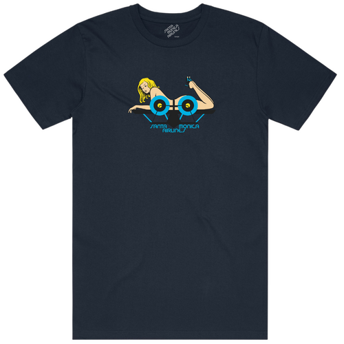 SMA Tee Girl on Plane Navy [Size: Mens Small]