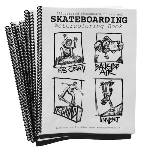 S-One S1 Skateboarding Water Colouring Book