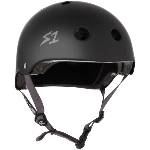 S-One S1 Helmet Lifer Black Matte/Grey Straps