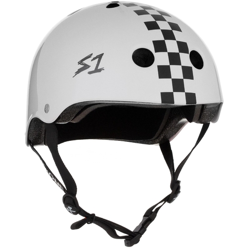 S-One S1 Helmet Lifer White Gloss/Black Checkers