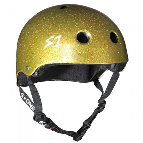 S-One S1 Helmet Lifer Gold Glitter