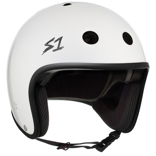 S-One S1 Helmet Retro Fullcut Lifer White Gloss