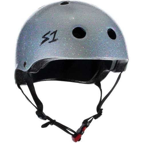 S-One S1 Helmet Mini Lifer Silver Gloss Glitter