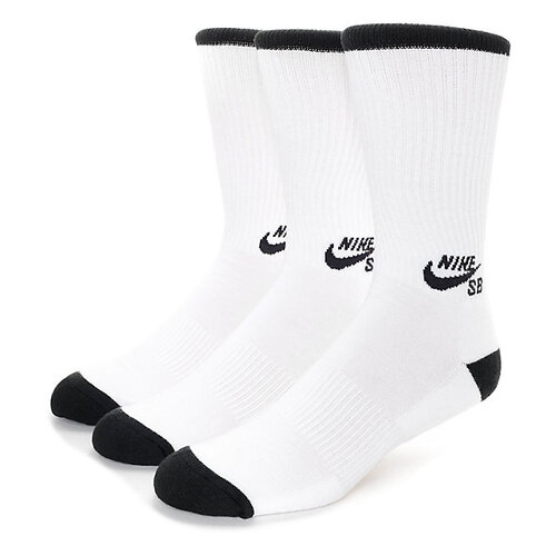 Nike SB Socks Crew 3pk White/Black US 8-12