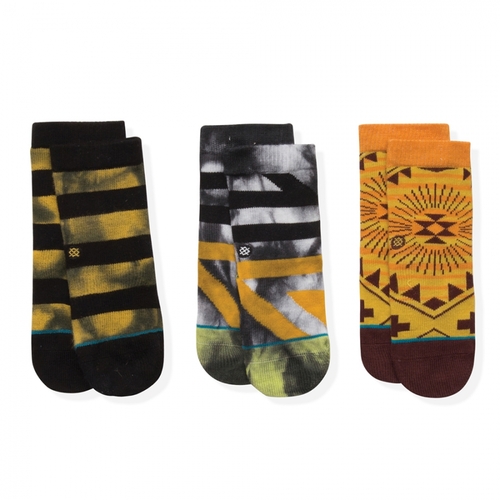 Stance Youth Socks Toddler Orange Pop 3pk