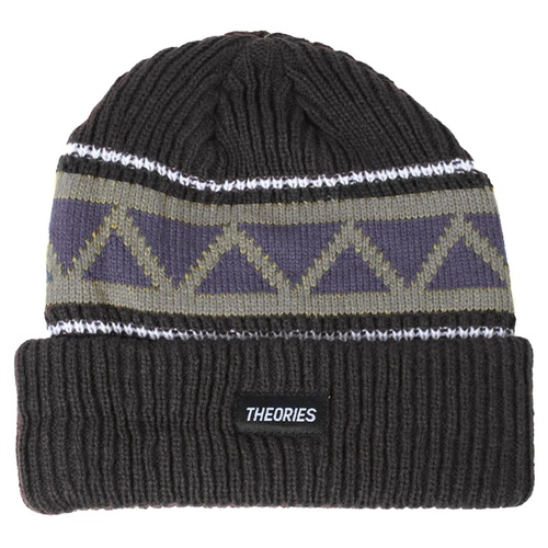 Theories Beanie Peaks Charcoal/Lavender