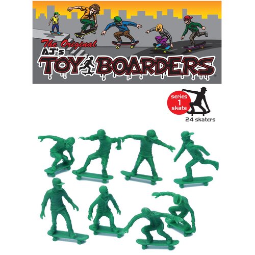AJs Toy Boarders Skate Green 24 Pack S1 Toyboarders