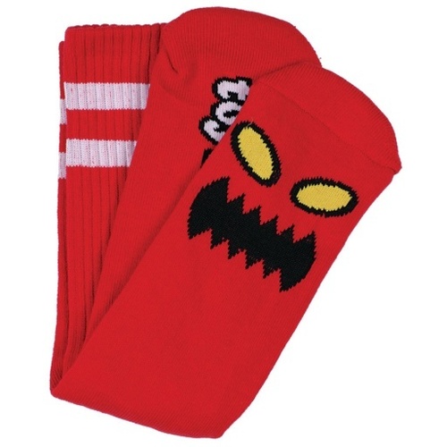 Toy Machine Socks Monster Face Sock Red