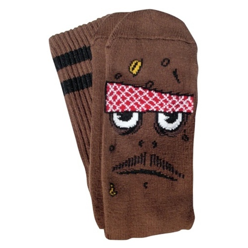 Toy Machine Socks Poo Poo Head Socks Brown
