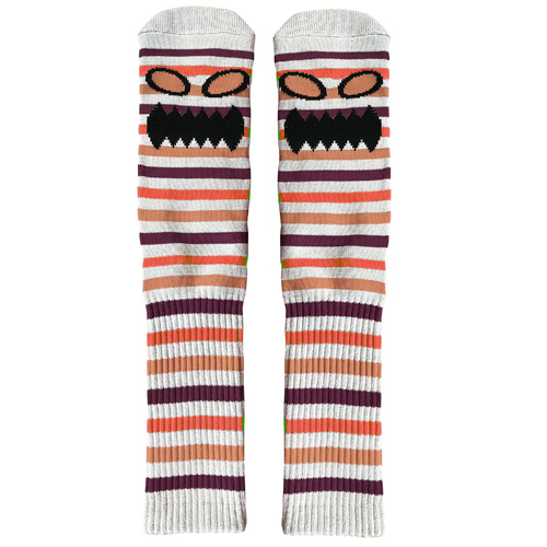 Toy Machine Socks Monster Face Ministrp Dusty Orange