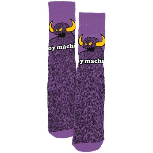 Toy Machine Socks Furry Monster Sock Purple