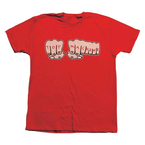 Toy Machine Tee Fists Tee Red [Size: Mens Large]