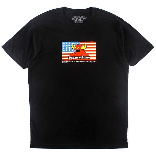 Toy Machine Tee American B.S.C. Tee Black [Size: Mens Small]