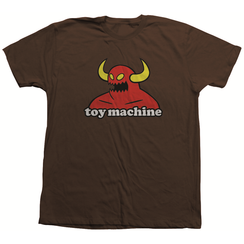 Toy Machine Tee Monster Brown [Size: Mens Small] [Colour: Brown]