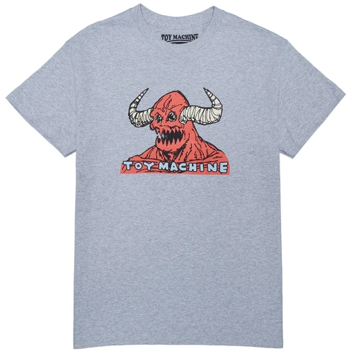 Toy Machine Tee Hell Monster Grey Marle [Size: Mens Medium] [Colour: Grey]