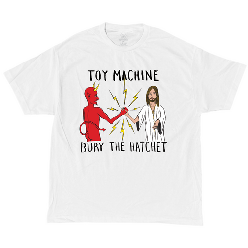 Toy Machine Tee Bury the Hatchet White [Size: Mens Small]