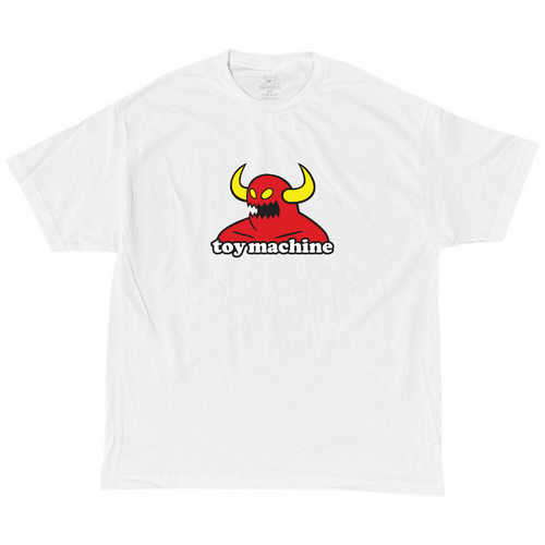 Toy Machine Tee Monster White [Size: Mens Small]