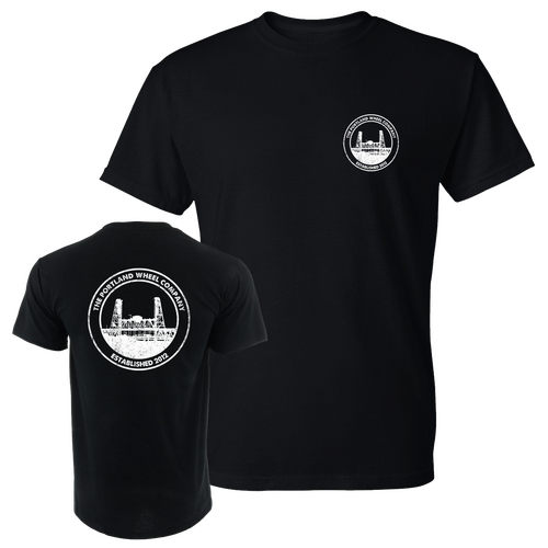 The Portland Wheel Company Tee Badge Black [Size: Mens Medium]